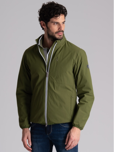 Chaqueta deportiva para hombre con acolchado y capucha