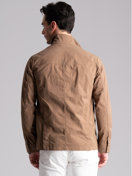 Chaqueta Field para hombre en algodón melocotón lavado a mano