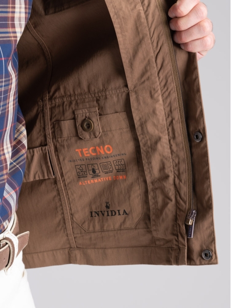 Chaqueta Field para hombre en algodón melocotón lavado a mano