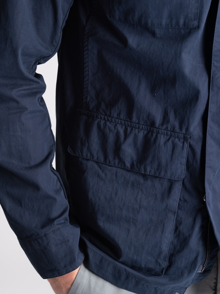 Chaqueta Field para hombre en algodón melocotón lavado a mano