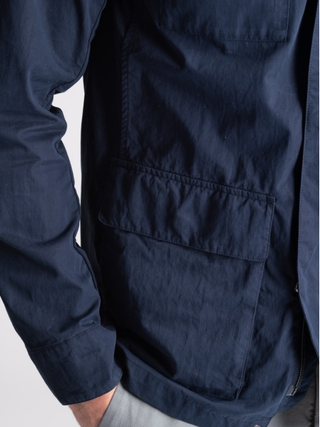 Chaqueta Field para hombre en algodón melocotón lavado a mano