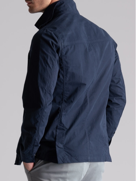Chaqueta Field para hombre en algodón melocotón lavado a mano