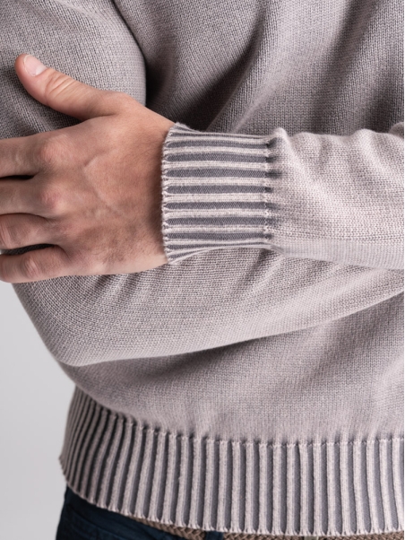 Jersey de algodón para hombre con cuello de polo