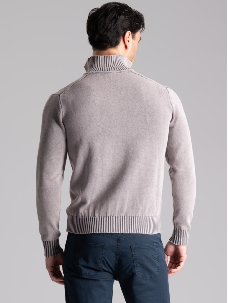 Jersey de algodón para hombre con cuello de polo