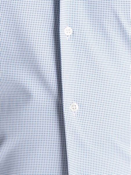 Camicia uomo TECNO micro disegno collo semi francese