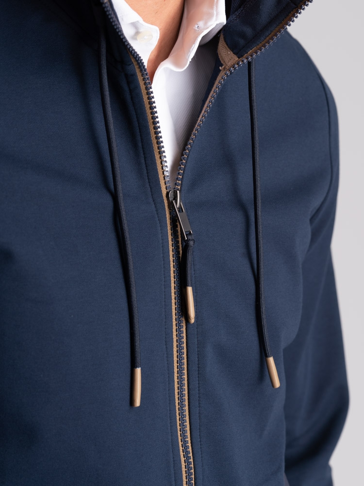 Felpa uomo TECNO full zip con cappuccio