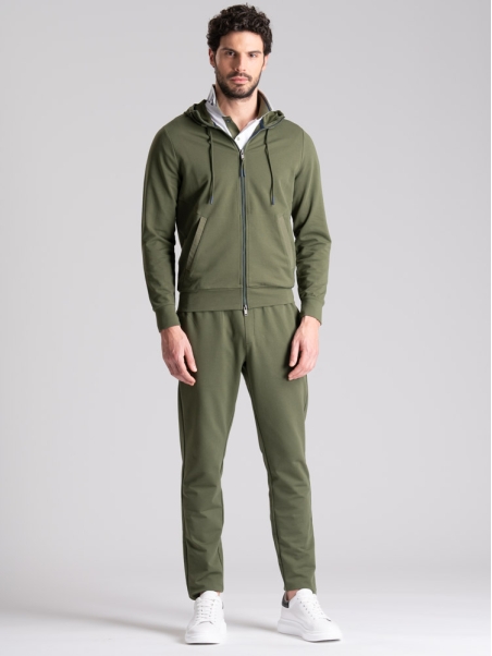 Sudadera con capucha y cremallera completa TECNO para hombre