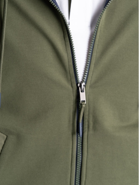Sudadera con capucha y cremallera completa TECNO para hombre