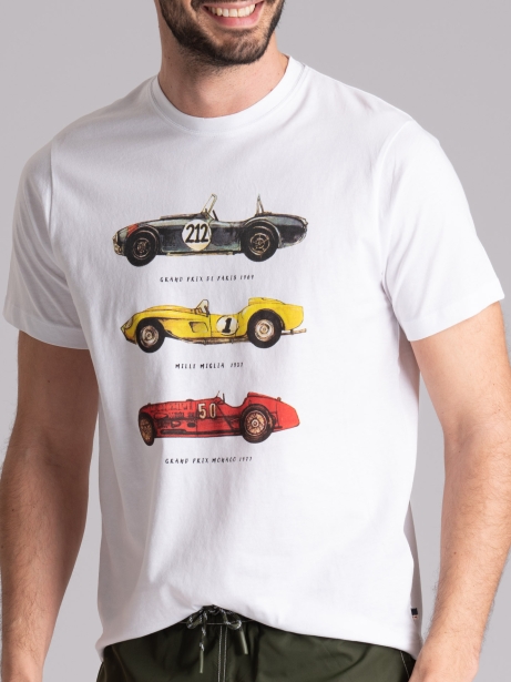 Camiseta de hombre de media manga con estampado 2
