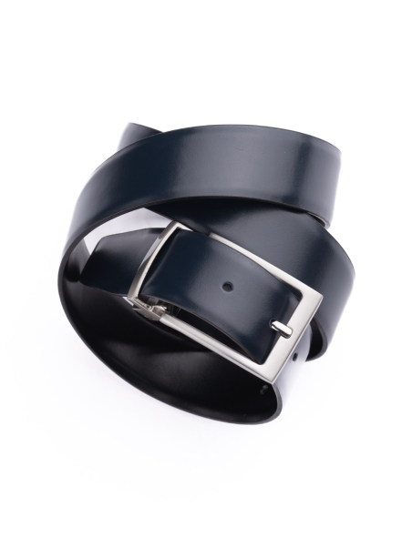 Cinturón de piel cepillada reversible para hombre