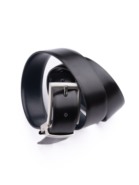 Cinturón de piel cepillada reversible para hombre