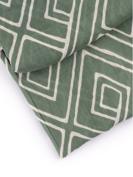 Bufanda de hombre con estampado geométrico de rombos