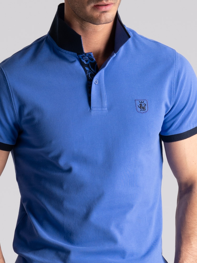 Polo de media manga para hombre con estampado hawaiano