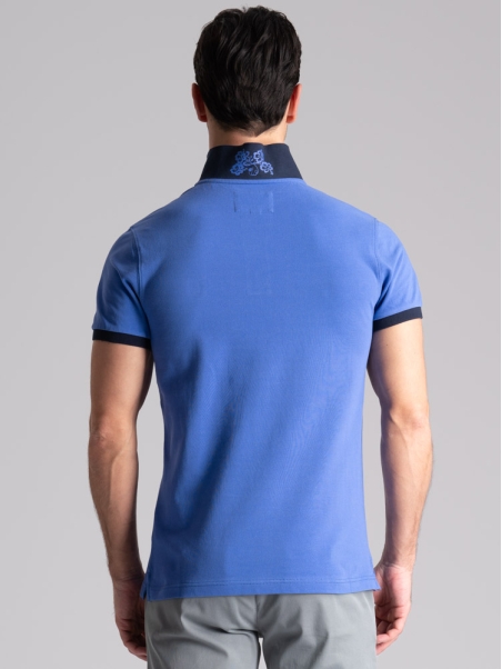 Polo de media manga para hombre con estampado hawaiano