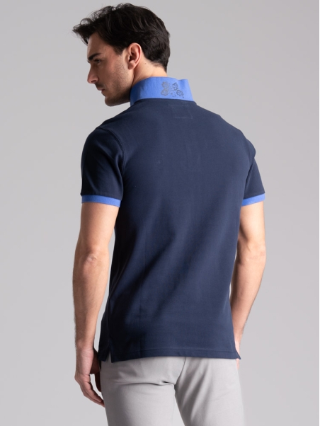 Polo de media manga para hombre con estampado hawaiano