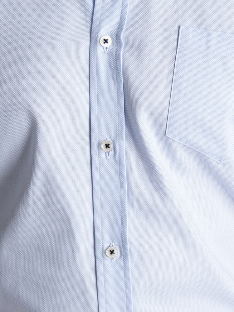 Camicia uomo regular azzurra mezza manica