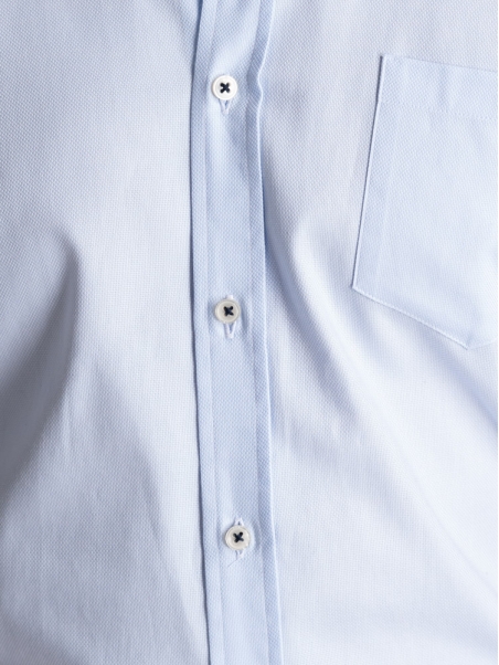 Camicia uomo regular azzurra mezza manica