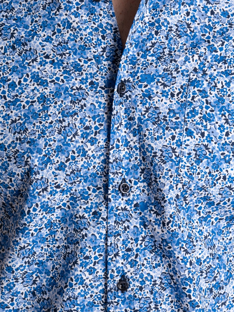Camicia uomo regular floreale mezza manica