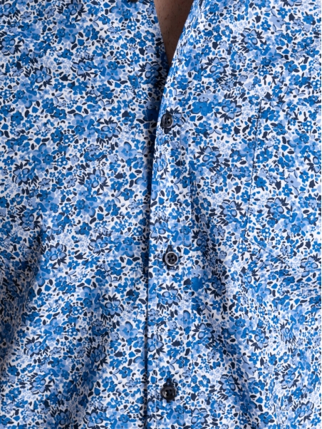 Camicia uomo regular floreale mezza manica