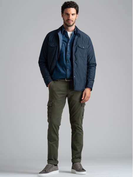 Chaqueta térmica reversible tipo camisa