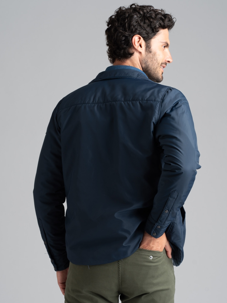Chaqueta térmica reversible tipo camisa
