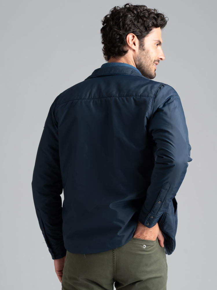 Giubbino stile camicia termica reversibile