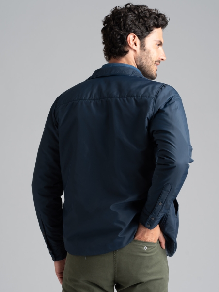 Giubbino stile camicia termica reversibile