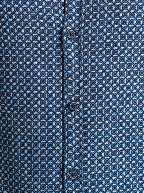 Camisa de caballero de punto fantasía con cuello semifrancés 2