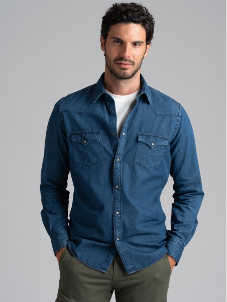 Camicia uomo jeans texana