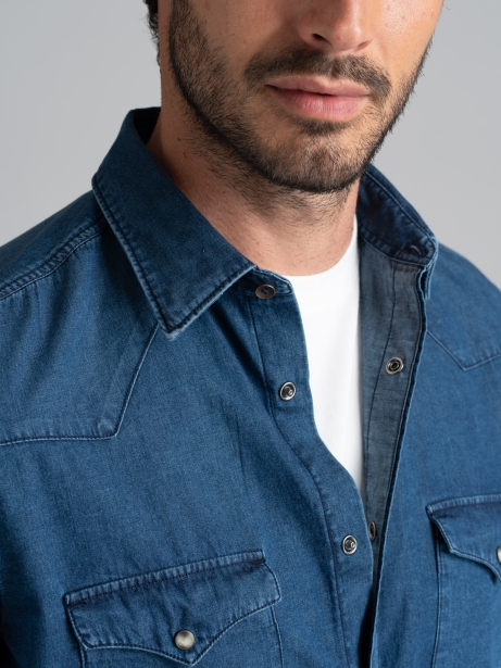 Camicia uomo jeans texana