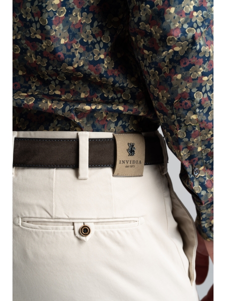 Pantalón de hombre en tejido Broken Twill de tacto cálido