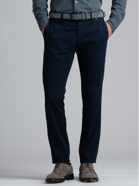 Pantalón de hombre en tejido Broken Twill de tacto cálido