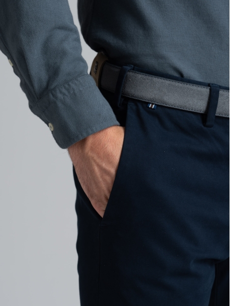 Pantalón de hombre en tejido Broken Twill de tacto cálido
