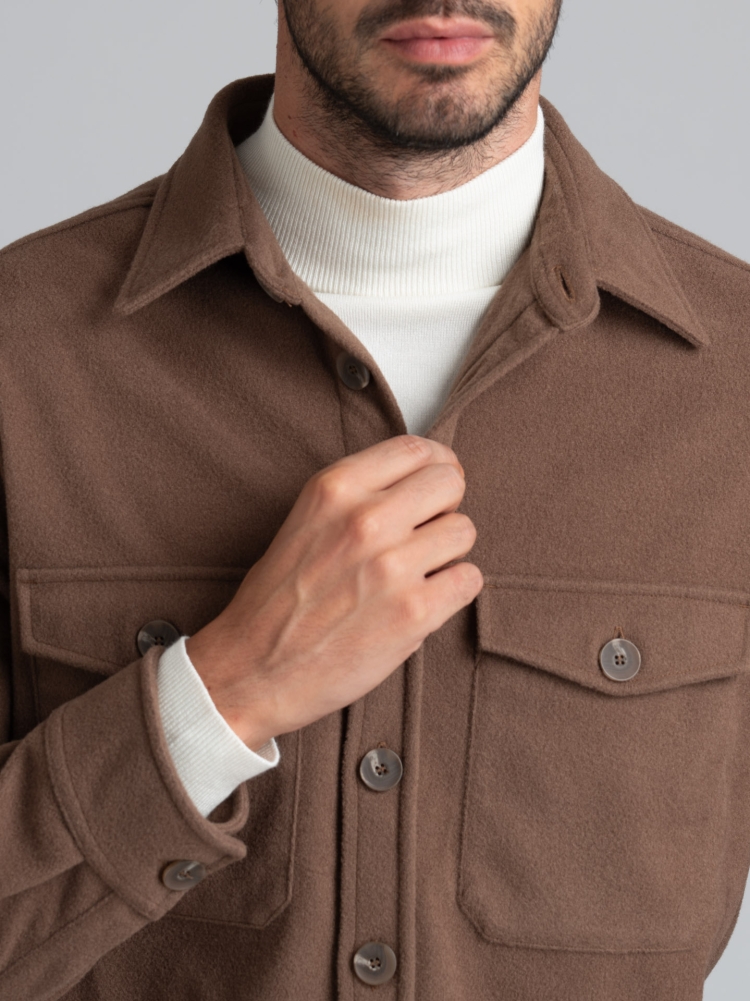 Camisa de paño para hombre