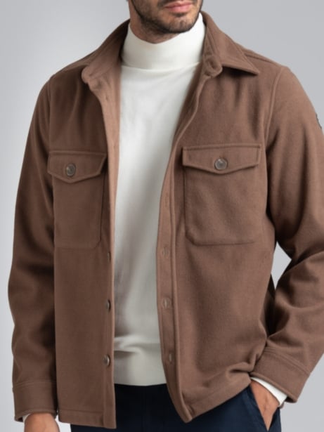 Camisa de paño para hombre