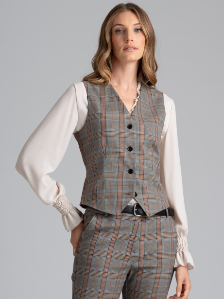 Gilet donna fantasia madras 2