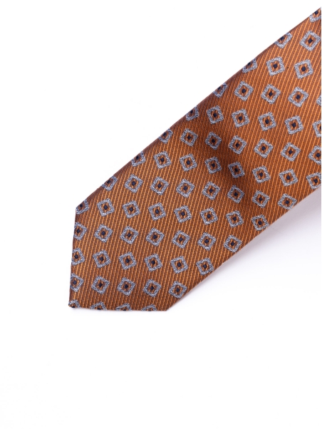 Corbata de caballero de seda microarmada con cuadros