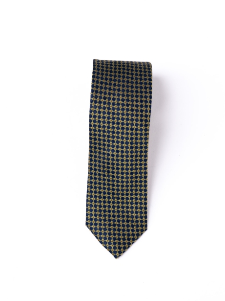 Corbata de caballero de seda con diseño geométrico
