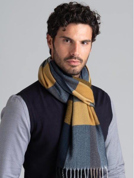 Pañuelo de espiga para hombre con diseño de madrás