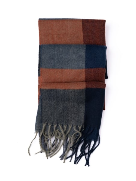 Pañuelo de espiga para hombre con diseño maxi madrás