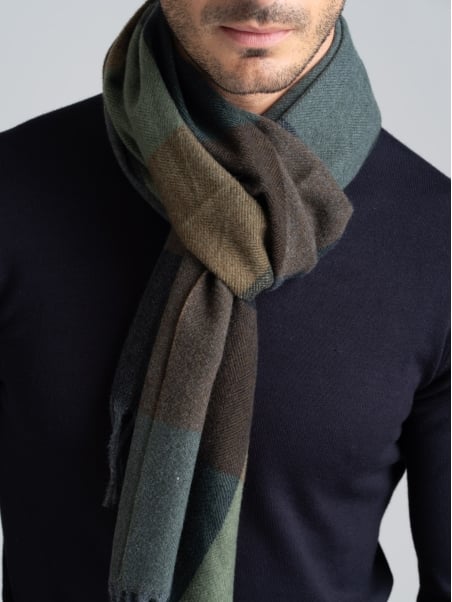 Pañuelo de espiga para hombre con diseño maxi madrás