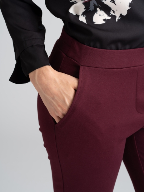Pantalones de mujer en Punto Milano con vuelta 2