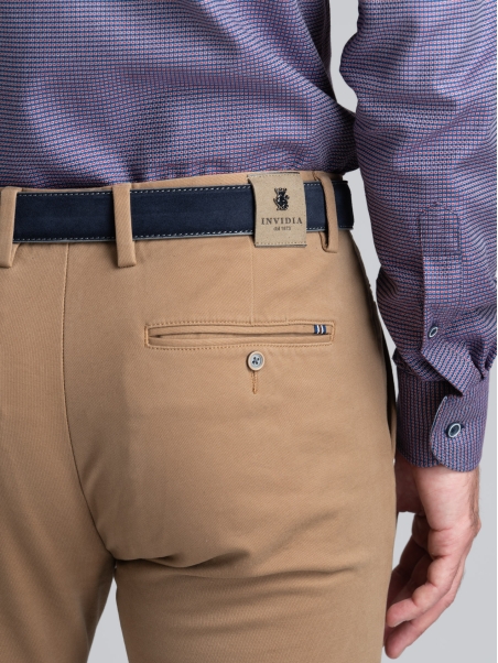 Pantalón chino de hombre America pocket en tejido diagonal