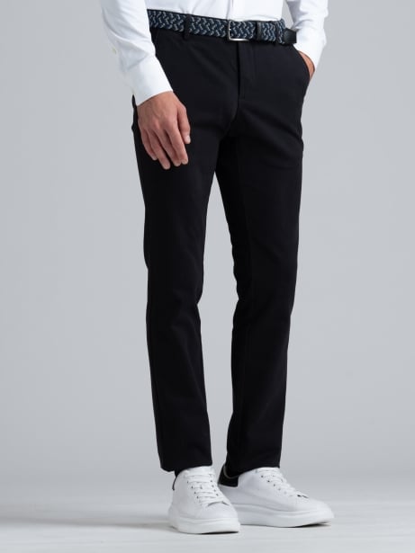 Pantalone uomo chino tasca America in tessuto diagonale 2
