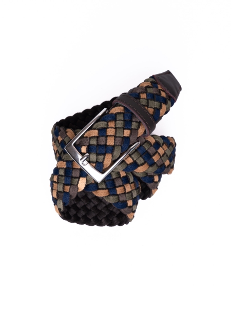 Cinturón de hombre de algodón elástico multicolor