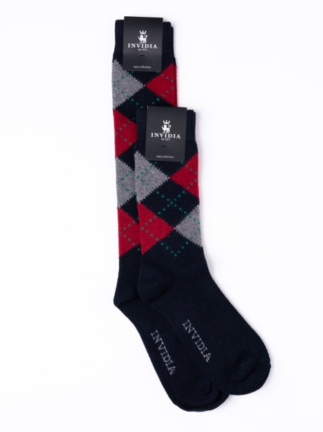 Calcetines de lana Ballantine con rombos para hombre
