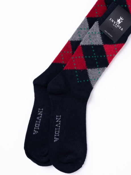 Calcetines de lana Ballantine con rombos para hombre 2