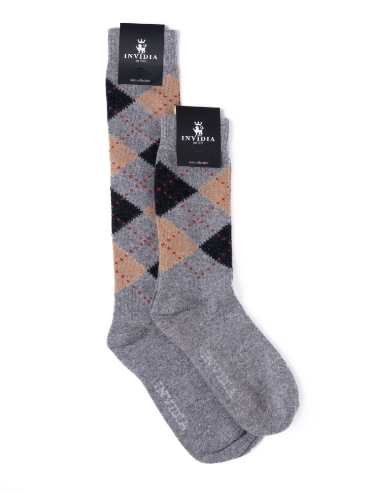 Calcetines de lana Ballantine con rombos para hombre