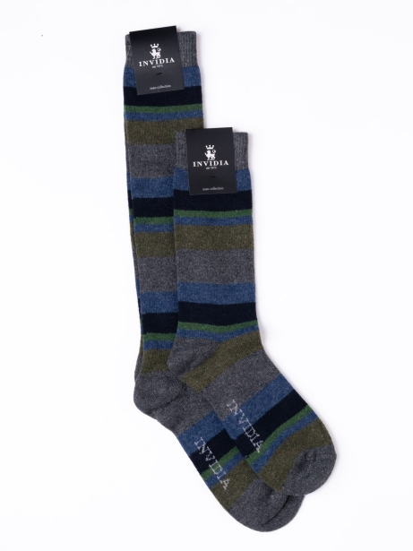 Calcetines de lana multirayas para hombre