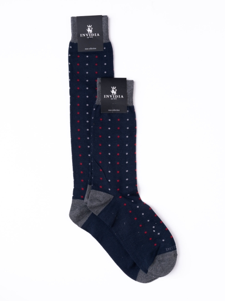 Calcetines de hombre con lunares bicolores